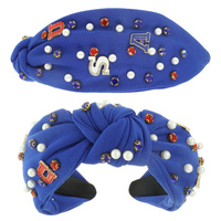 USA THEME TOP KNOTTED HEADBAND